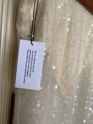 Jason Wu Ivory Tulle Layered Sequin Midi Skirt SZ 6 Trendy Sold