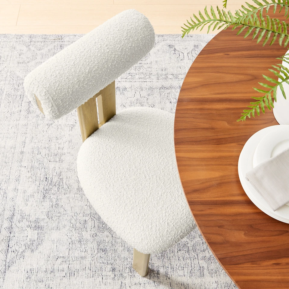 Juego de 2 sillas de comedor Torian en roble francés marfil Foto 4 de 4