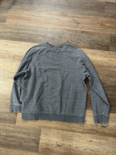 Y2K Nike Swoosh Gray Crewneck Sweatshirt Silver Gray Tag Sz L Streetwear Grunge - Picture 8 of 9
