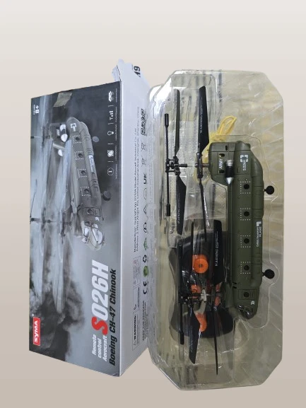 Military Fighter Helicopter Double-Propeller Fixed-Height Transport Aircraft Toy - Image 2 of 4