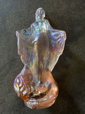 RARE! Fenton Art Glass Iridescent Pink Water Sea Nymph 5255-SX QVC