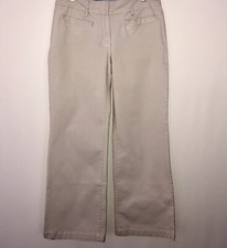 SALE Tommy Hilfiger Women's Pants Beige Khaki Stretch Flat Front Stretch Size 6