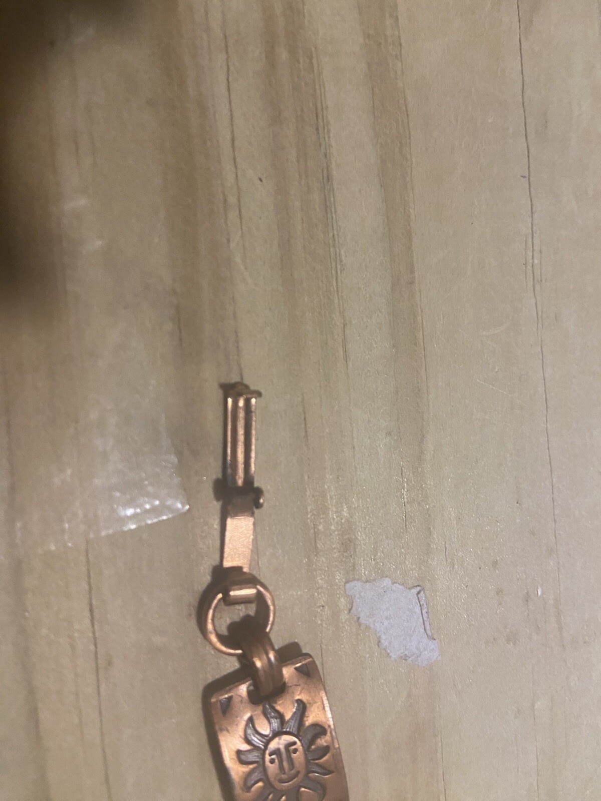 vintage solid copper cuff bracelet - image 6