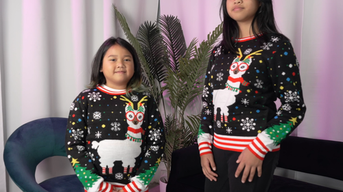 SOCAL LOOK Kids Ugly Christmas Sweater - Funny Holiday Pullover for Boys & Girls - Video 1 of 1