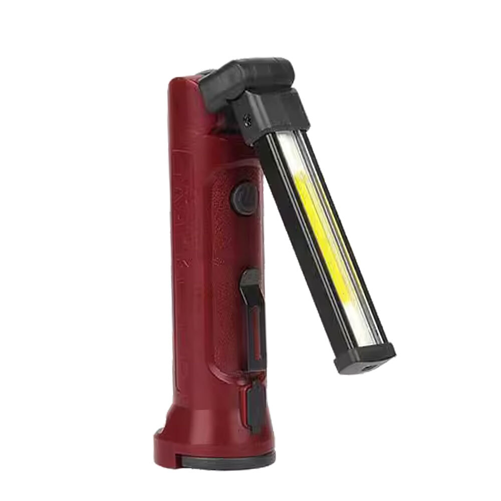 USB Rechargeable COB LED RED Work Light Lamp Flashlight