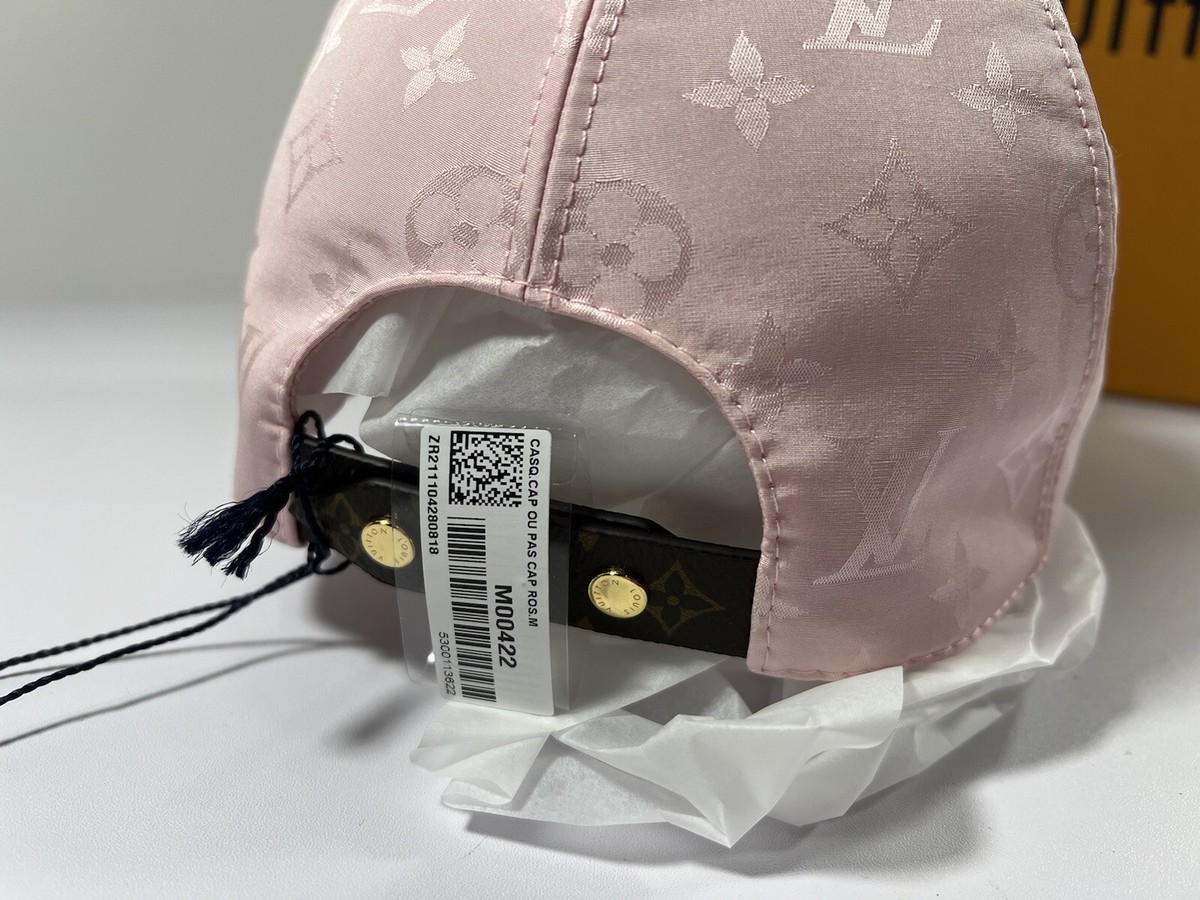 帽子 LOUIS VUITTON NEW! Louis Vuitton Hat MONOGRAM JACQUARD Pink CAP | eBay