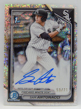 2024 Bowman Draft Baseball Chrome 1st Speckle Refractor Auto /71 - SAM ANTONACCI