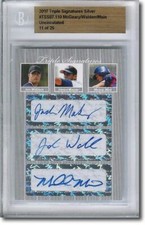 Jack McGeary * Jordan Walden * Michael Main * Autograph Rookie Auto BGS #/25
