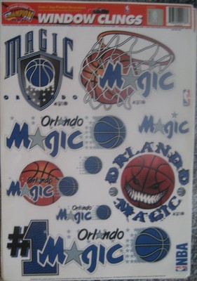 NEW ORLANDO MAGIC WINDOW CLINGS CAR FLAG HELMET