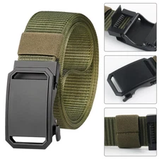 Military Belt for MEN Tactical Strap Waistband Belts Quick Release Buckle Green