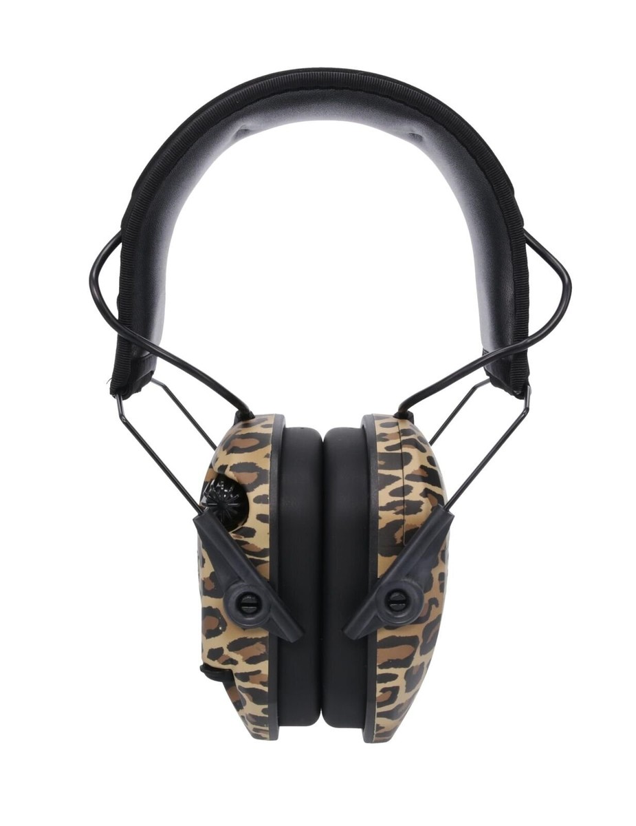 Walker's GWPRSEM-LEO Razor Slim Electronic Muffs 23dB Leopard