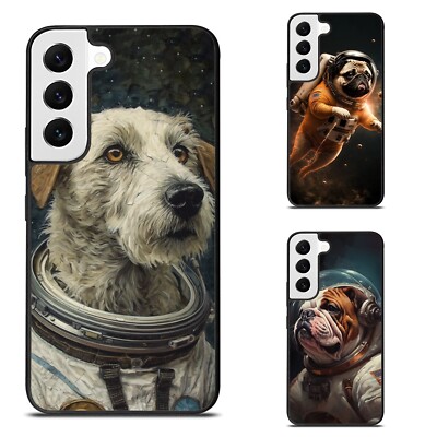 For Samsung Galaxy Z Fold Flip 3 4 5 6 Plastic TPU Case astronaut dog space