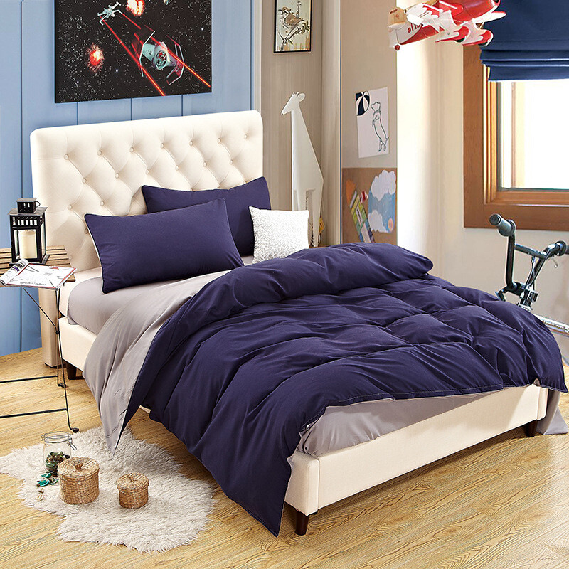 Duvet Color Pure Quilt Cover Twin Queen King Size Pillow Case Solid Bedding Set eBay