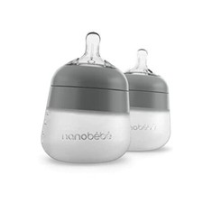 Nanobebe Flexy Silicone Baby Bottle Anti-Colic Natural Feel Non-Collapsing Ni...