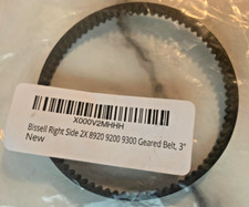 Bissell Right Side 2X 8920 9200 9300 Geared Belt, 3" # 203-6804,  2036804