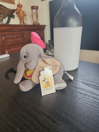 Walt Disney World 7" Dumbo Mini Bean Bag-Beanie Plush NWT - Picture 4 of 14