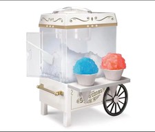 Nostalgia Snow Cone Machine Cart 160 oz. Whit...
