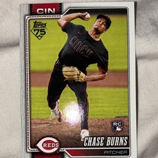 Topps 2025 Bowman Prospects Chase Burns #BP-122 Cincinnati Reds Rookie MLB Card