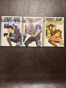 Cowboy Bebop Anime Guide Volume 1, 2, 3! 1st Tokyopop Printing, Soft Cover Manga