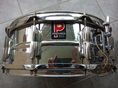 PREMIER ALUMINUM MADE IN ENGLAND 35 HIFI MODEL SNARE 14X5 10 LUGS USA VERSION - Bild 1 von 4