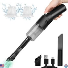 High Power Portable Mini Car Vacuum Cleaner, Cordless Handheld Rechargeable 400g