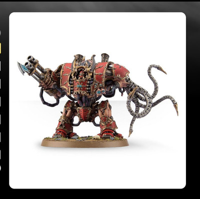 Warhammer 40k Chaos Space Marines Helbrute Dreadnought - im Gußrahmen