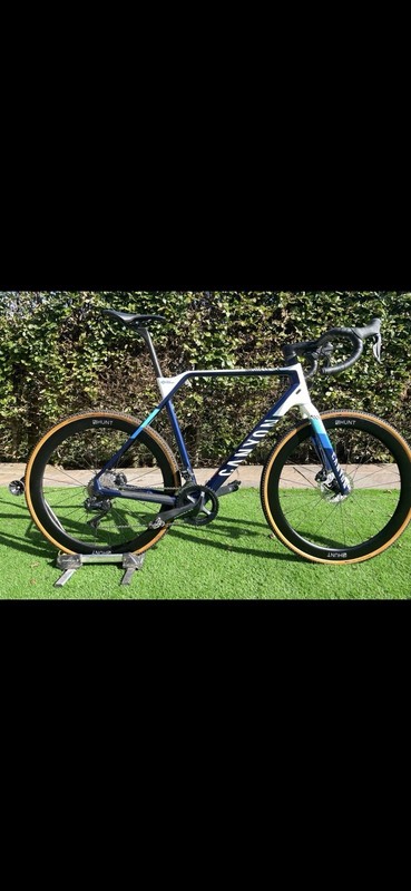 Canyon inflite Blue/White/Black Drop Bar Hydraulic Disc Brakes