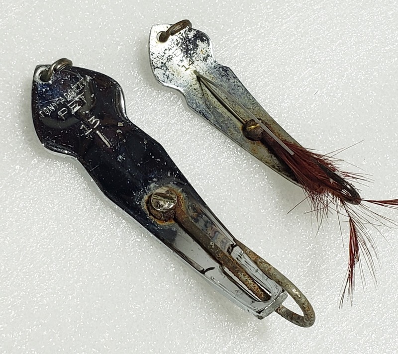 2 Vintage Tony Accetta Spoon Fishing Lure, No. 14 and 15. 