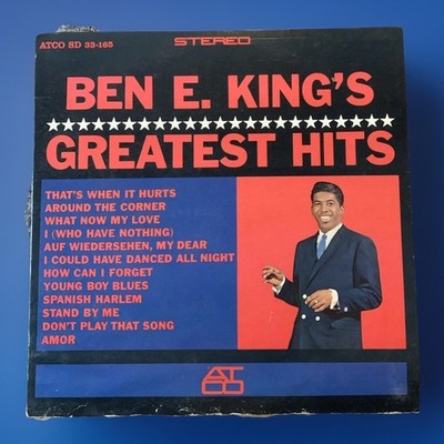 BEN E. KING - BEN E. KING'S GREATEST HITS - SOUL LP ATCO SD33-165 ULTRASONIC