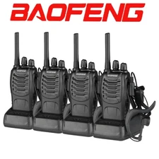 4 x Baofeng BF-88A Walkie Talkie 2 Two Way Radio 16CH FRS Frequency Long Range