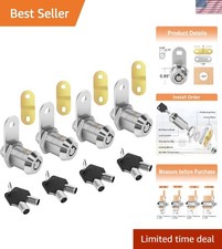 Cam Locks RV Storage Lock Keyed Alike,7/8" Cylinder Fits on 9/16" Max Door Th...