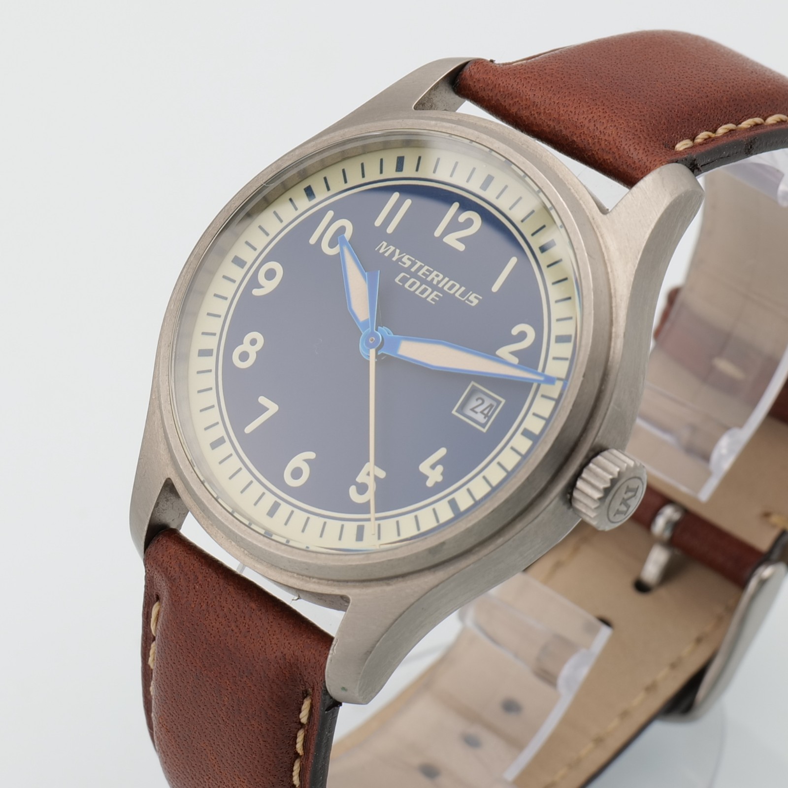 Mysterious Code Men Automatic Watch Titanium Pilo… - image 1