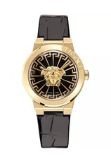 NEW Authentic Versace Medusa Infinite Watch, 38mm, Black Retail $1,545