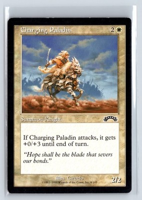 (3X) Charging Paladin Exodus Common   MTG Magic the Gathering Card