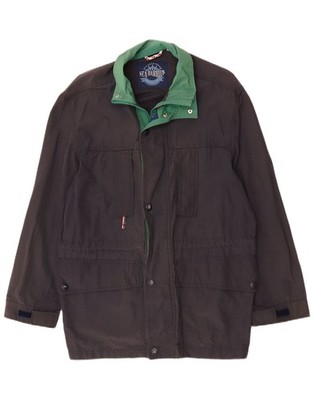 Sea Barrier Mens Utility Jacket UK 40 Large Navy Blue Colourblock AN15