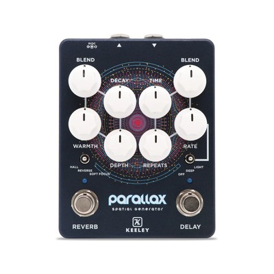 Keeley Parallax Spatial Generator Hall und Verzögerung Gitarren-Effekt-Pedal