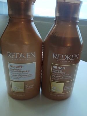 Redken All Soft Shampoo & Conditioner Set Argan Oil pH Balanced 10.1 fl oz