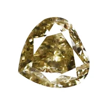 0.10 Ct Excellent Heart 2.9 x 2.8 MM 100% Natural Sunny Yellow Australia Diamond