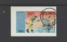 STAFFA 1972 ICE HOCKEY MINT VF NH O.G IMP. CTO S/S (10ST)