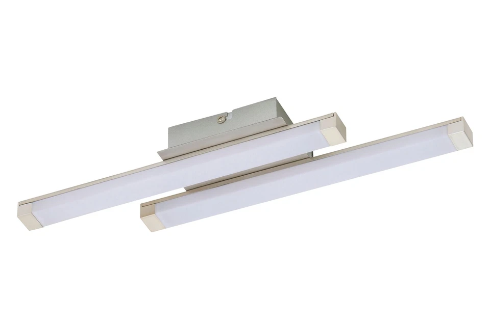 LED Deckenleuchte Silber 2 Flammig 1000lm 10W Warmweiss - Bild 1 von 1