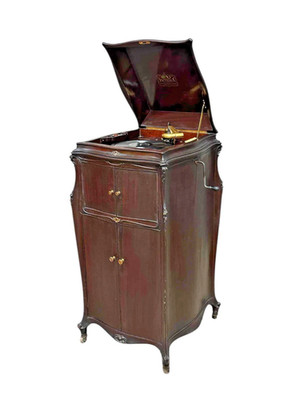 Antique Victrola,  Victor Talking Machine, VV-XVII, Mahogany Cabinet, E. 1900s!!