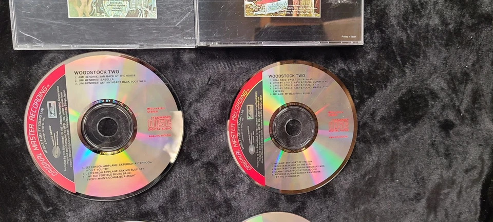 WOODSTOCK 1 & 2 Original Master Recording MFSL CD 4 Disc Set Mobile Fidelity - Image 3 of 4