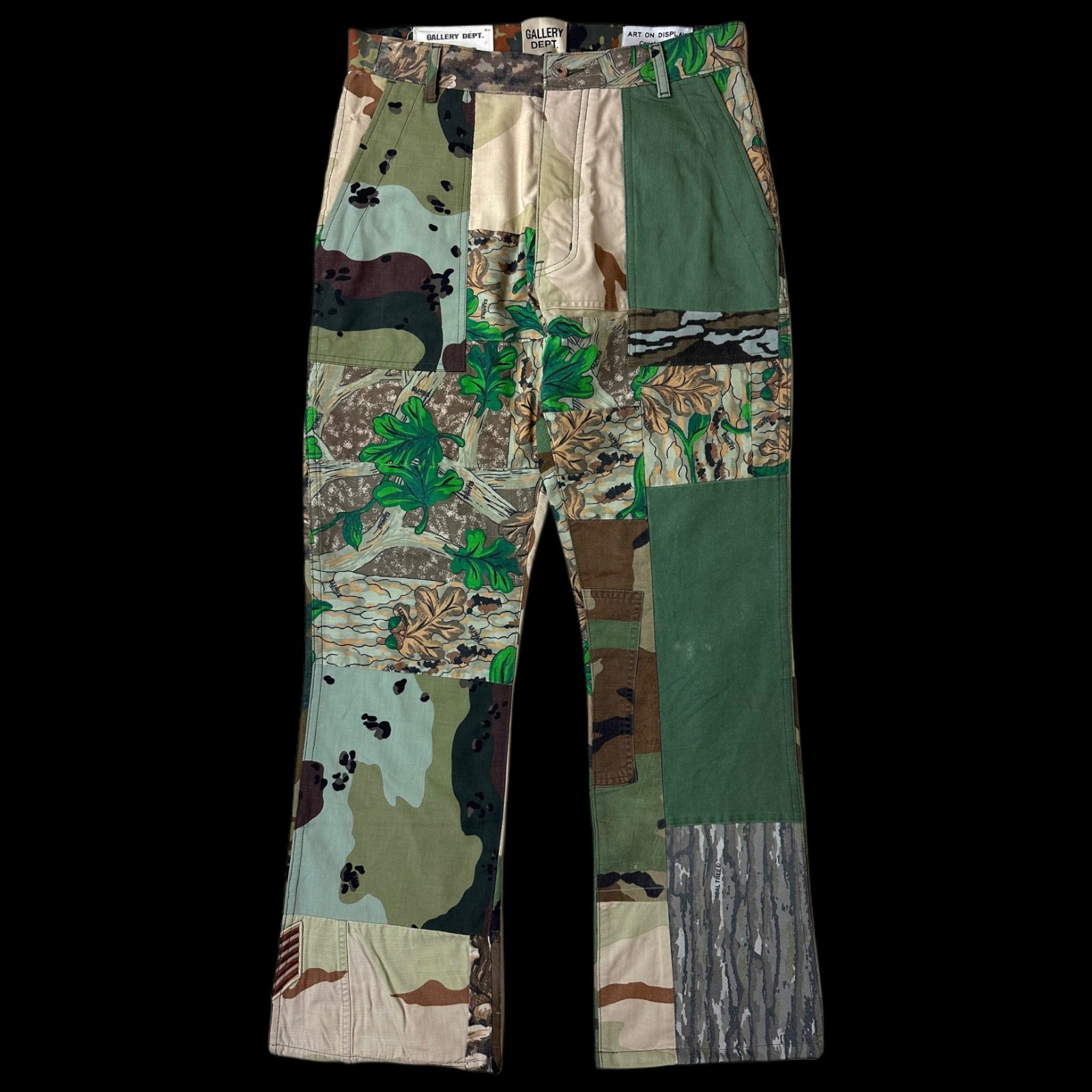 gallery dept fatigued pappy painter camo pants patchwork image 3