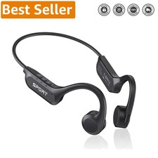 Open Ear Bone Conduction Headphones with Mic - 10H Playtime, Lightweight