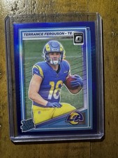 Terrance Ferguson 2025 Panini Optic #244 Blue Prizm Rated Rookie RC #058/249