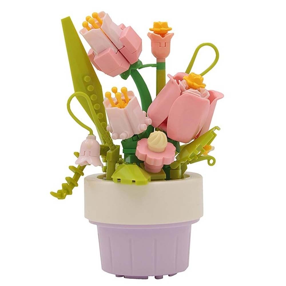Lesser & Pavey Minibricks Flowers Pink Tulips LP76552