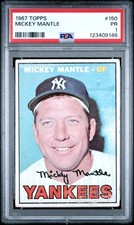 1967 Topps #150 Mickey Mantle PSA 1