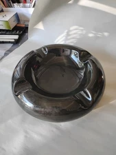 Cigar Ashtray Craftsman Bench  Black Ceramic Olympus 9" 4 Slot 