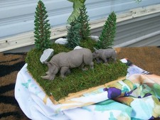 Mother Rhino with Calf