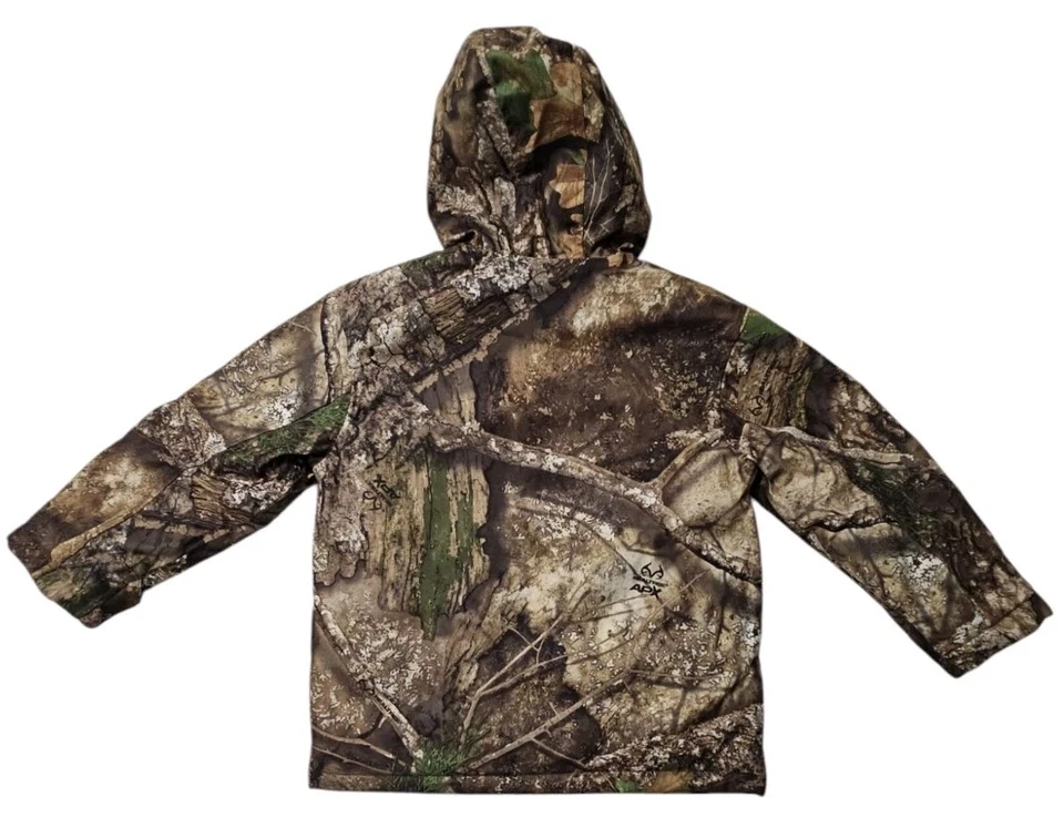 Realtree Youth Waterproof APX Camo Insulated Hunting Parka Coat Youth Small NWT - Image 2 of 4